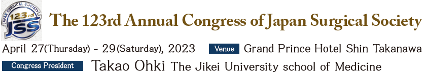 The 123rd Annual Congress of Japan Surgical Society